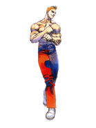 Ilustración nueva para la versión de Street Fighter incluida en Capcom Classics Collection