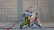 Hard Punch Machinegun Blow in Street Fighter IV.