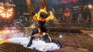 Kolin performing one of her moves.