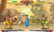 SFA2Sally.png (33 KB) Sally in Street Fighter Alpha 2. In a Dhalsim mirror match, only one Sally is present. She is rooting solely for Player 1.