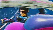 Juri's Victory Pose in Street Fighter V.