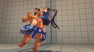 Honda starts to toss Ibuki to the ground