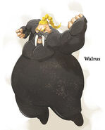 Concept art for Rufus' Walrus costume