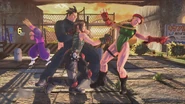 Akira and Daigo double teaming Cammy.