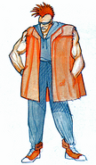 Artwork of Two P from the original Final Fight