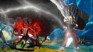 Necalli activating his V-Trigger while facing Ken.