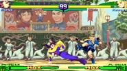 Rose using her sweep against Karin