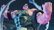 Abigail's Victory Pose in Street Fighter V.