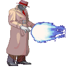 Q parrying Hadoken.
