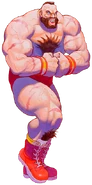 Zangief artwork for Super Street Fighter II.
