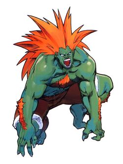 Blanka Arte conceitual do personagem, Images, Street Fighter II, Museu