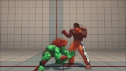 Blanka's Normal and EX Electric Thunder in Street Fighter IV