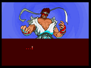 Ryu being changed by the Satsu no Hado in Street Fighter Alpha 3