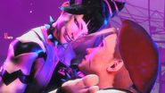 Juri grinning at Cammy.