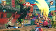 Flash Kick in Super Street Fighter IV.