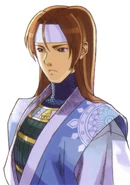 Hayate's portrait in Street Fighter EX2