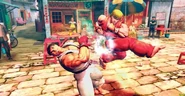 Early screenshot of Street Fighter IV.