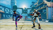 Juri storing Fuharenkyaku attacks.