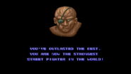 Sagat's exclusive losing quote from the original Street Fighter.