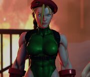 Cammy telling Guile and Chun-Li about the chest pieces in A Shadow Falls