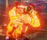 Zangief setting up Cammy for his Siberian Express.