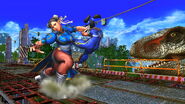 Chun-Li using Koshuto against Ling Xiaoyu in Street Fighter X Tekken.