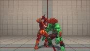 Dhalsim's Light, Medium, Heavy, and EX Yoga Blast in Street Fighter IV