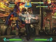 Haggar using Double Lariat in Marvel vs. Capcom 3