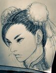 Chun-Li art by Ikeno.