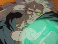 Rosanov charging an energy blast.