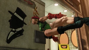  getting hit into the Knockout Zone in Union Station.