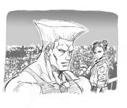 Guile and Chun-Li-Murata