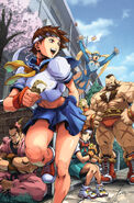 Cover variant of Street Fighter Legends: Sakura #1