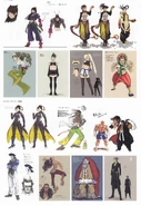 A selection of different possible official designs.