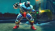 Mech-Zangief alternate costume in Super Street Fighter IV