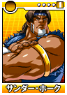 T. Hawk card in SNK vs. Capcom: Card Fighters Clash DS.