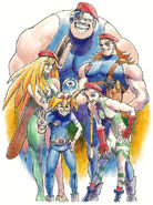 George with the rest of the Delta Red members.