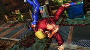 Ken battling Ling Xiaoyu in Street Fighter X Tekken