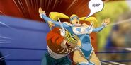 R. Mika and Sodom in UDON's Street Fighter II Turbo comic.