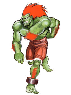 Blanka artwork #1, Street Fighter Alpha