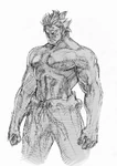 Akuma sketch by Bengus.