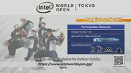 Cammy used as part of an advertisement for Intel World Open