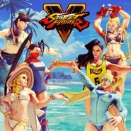 R. Mika used as part of an advertisement for the first swimsuit outfits.