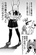 Rumi fighting Ryu & Ken lookalikes in My Hero Academia: Vigilantes Manga chapter 88.