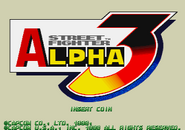 Pantalla de inicio de Street Fighter Alpha 3