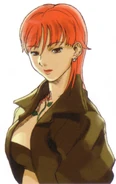 Sharon's portrait in Street Fighter EX2