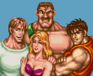 Jessica's cameo appearance alongside her father, Cody, and Guy in Final Fight 2.