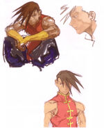 Street Fighter III: New Generation: Concept art.