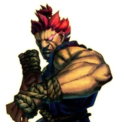 Akuma's portrait in Street Fighter IV.