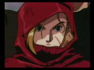 Hooded Cammy in the video included with the 15th Anniversary Collection for the Playstation 2.